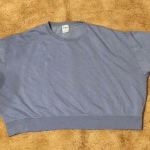 Ladies PINK Short Sleeve Sweatshirt Size XL.